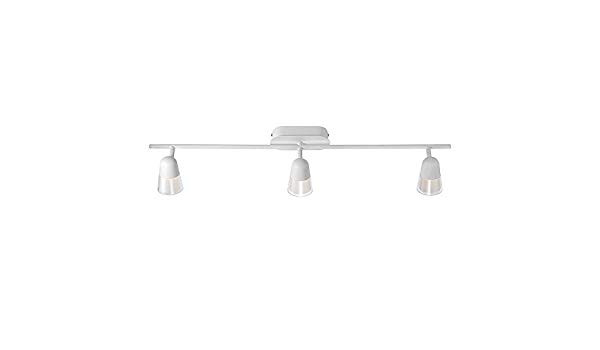 Plafonnier Blanc Arles, LED Intégrée, 3x 3W, IP20, 230V, Classe I