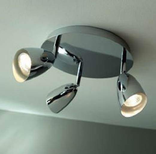 Applique Chrome Einstein, Gu10, 3x 35W, IP20, 230V