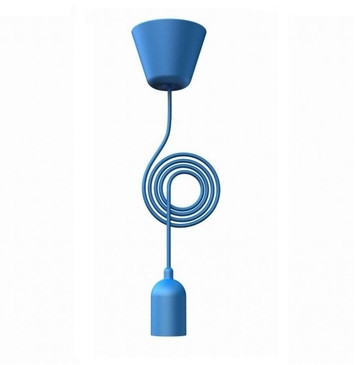 Suspension Bleue Funk, E27, Max 25W, IP20, 230V, Classe II