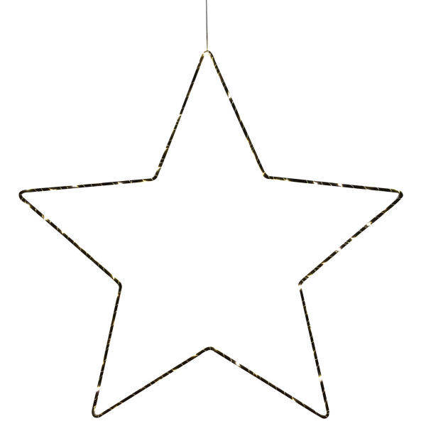 Suspension Noire Liv Etoile, LED, IP20, 40 Leds, 3x AA battery, Classe III