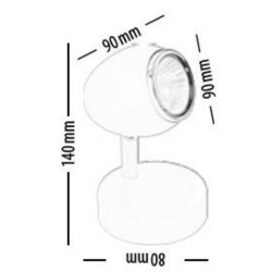 Applique Fantaisie Doggy, 1x GU10-Max.50W, IP20, 230V, Classe I - Britop