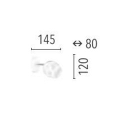 Applique Chrome/Blanc Hypnos, Inclue 1xG9 28W , IP20, 230V AC, Classe I - Spot-Light