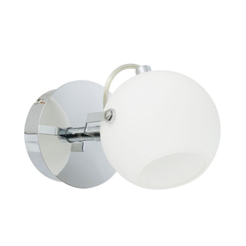 Applique Chrome & Blanc Ida, 1x LED 3W, IP20, 230V, Classe I - Spot-Light