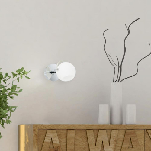 Applique Chrome & Blanc Ida, 1x LED 3W, IP20, 230V, Classe I - Spot-Light