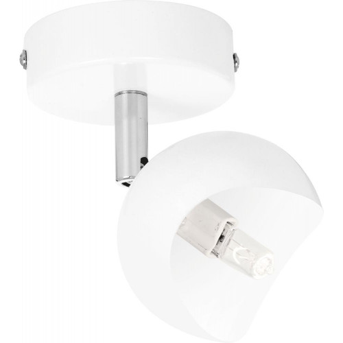 Applique Blanche & Chrome Kita, 1x G9-28W, IP20, 230V, Classe I - Britop
