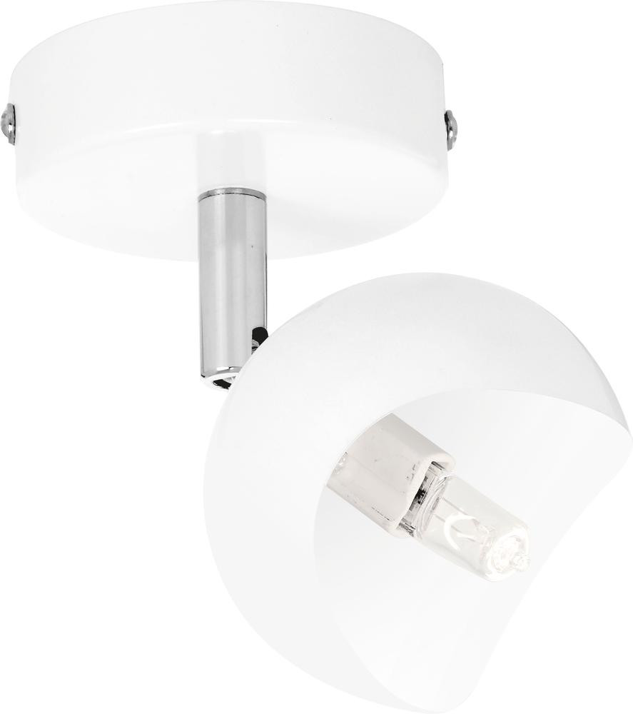 Applique Blanche & Chrome Kita, 1x G9-28W, IP20, 230V, Classe I