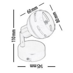 Applique Blanc & Chrome Selma, 1x G9-28W, IP20, 230V, Classe I - Britop