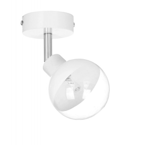 Applique Blanche & Chrome Ginos, 1x G9-28W, IP20, 230V, Classe I - Britop