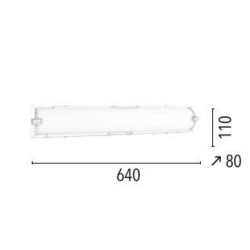 Applique Chrome & Blanc Romy, LED intégrée 27W, 2400 lm, 3000K, IP20, 230V,Classe I - Spot-Light