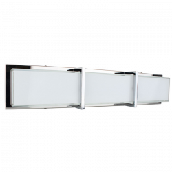 Applique Chrome & Blanc Zoey, LED intégrée 27W, 2400 lm, 3000K, IP20, 230V,Classe I - Spot-Light