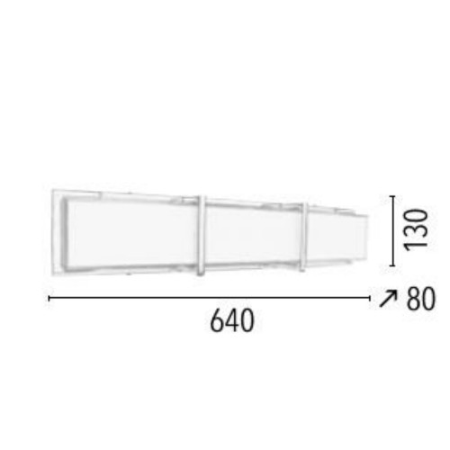 Applique Chrome & Blanc Zoey, LED intégrée 27W, 2400 lm, 3000K, IP20, 230V,Classe I - Spot-Light