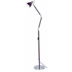 Lampadaire Violet/Chrome Jerona, 1xE27 Max 40W , IP20, 230V AC, Classe II - Spot-Light