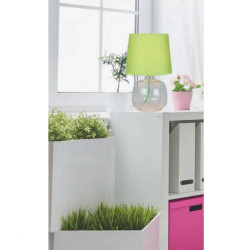 Lampe à poser Vert/Transparent Mandy, 1xE14 Max 40W , IP20, 230V AC, Classe II - Spot-Light