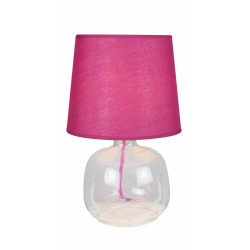 Lampe à poser Bordeau/Transparent Mandy, 1xE14 Max 40W , IP20, 230V AC, Classe II - Spot-Light