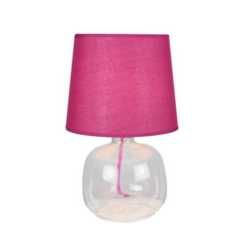 Lampe à poser Bordeau/Transparent Mandy, 1xE14 Max 40W , IP20, 230V AC, Classe II - Spot-Light