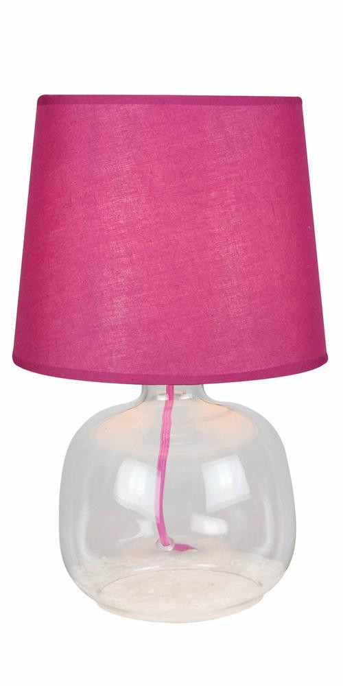 Lampe à poser Bordeau/Transparent Mandy, 1xE14 Max 40W , IP20, 230V AC, Classe II