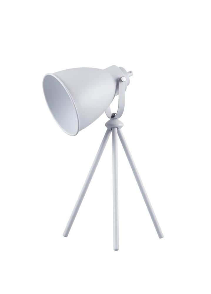 Lampe à poser Blanc Marla, 1xE27 Max 40W , IP20, 230V AC, Classe II