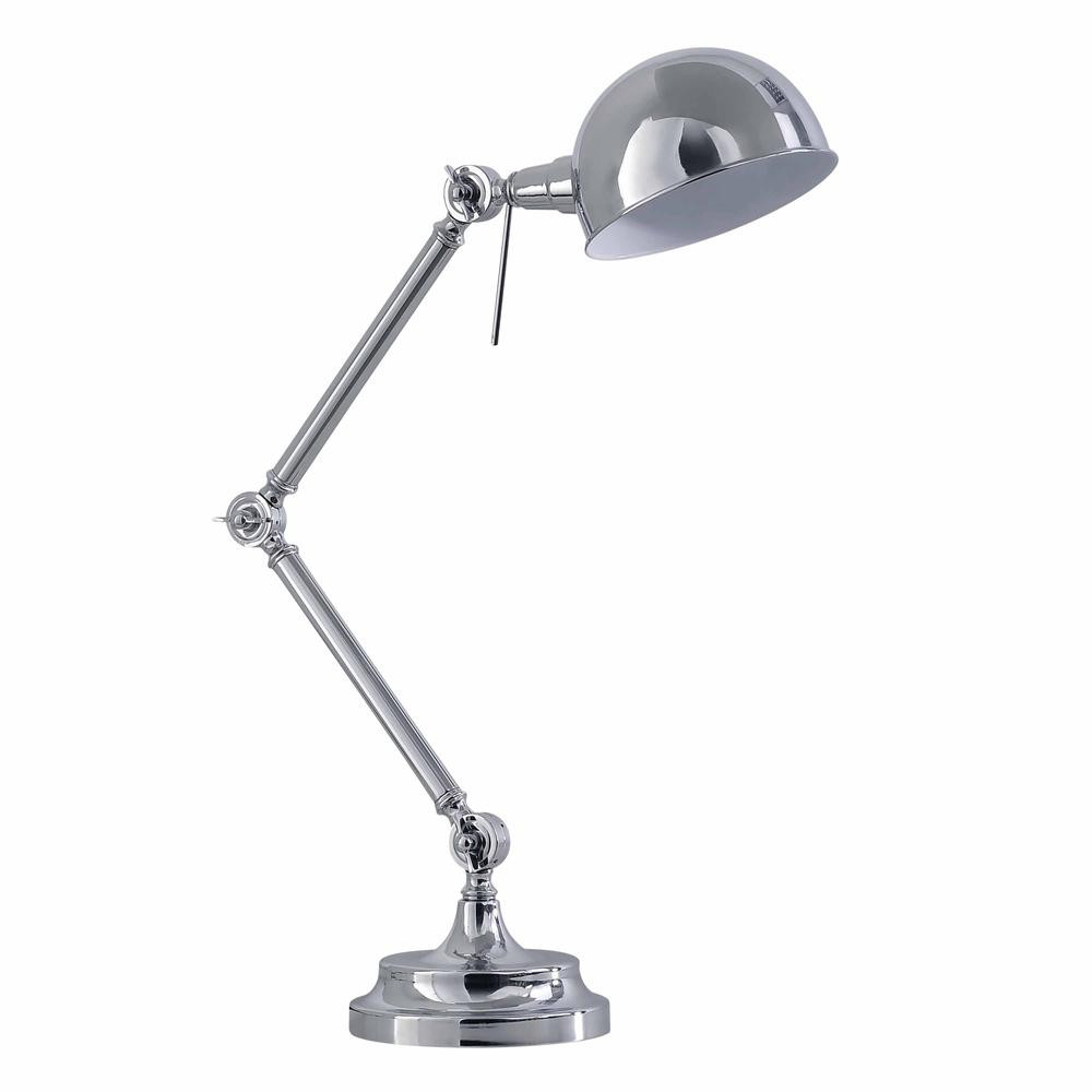 Lampe à poser Chrome Kadina, 1xE14 Max 60W , IP20, 230V AC, Classe II