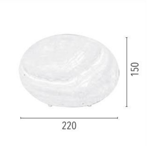 Lampe à poser Blanc Kala, 1xE14 Max 40W , IP20, 230V AC, Classe II - Spot-Light