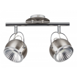 Plafonnier Satin Ball, Led inclue 2xGU10 5,5W , IP20, 230V AC, Classe I - Spot-Light