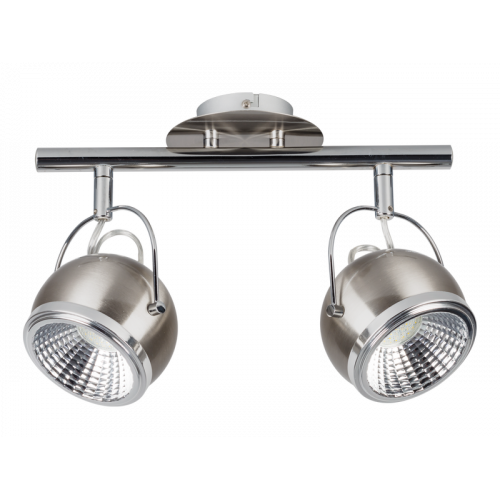 Plafonnier Satin Ball, Led inclue 2xGU10 5,5W , IP20, 230V AC, Classe I - Spot-Light