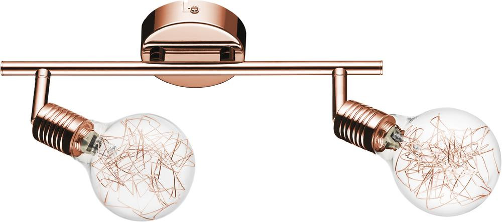 Plafonnier Filaments Cuivre, 2x G9-28W , IP20, 230V, Classe I