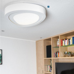 Plafonnier Blanc Cloud, LED intégrée 96W, 7680 lm, 3000K, IP20, 230V, Classe I - Spot-Light