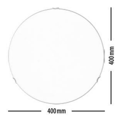 Plafonnier Blanc translucide Décor Fly, 2x E27-Max.60W, IP20, 230V, Classe I - Britop
