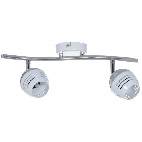 Plafonnier Chrome/Blanc Hypnos, Inclue 2xG9 28W , IP20, 230V AC, Classe I - Spot-Light