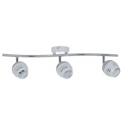 Plafonnier Chrome/Blanc Hypnos, Inclue 3xG9 28W , IP20, 230V AC, Classe I - Spot-Light