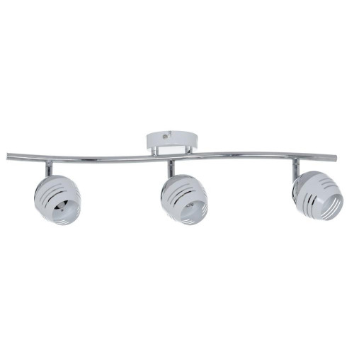 Plafonnier Chrome/Blanc Hypnos, Inclue 3xG9 28W , IP20, 230V AC, Classe I - Spot-Light