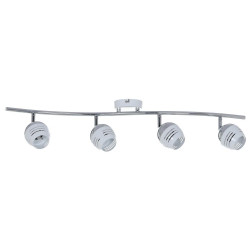 Plafonnier Chrome/Blanc Hypnos, Inclue 4xG9 28W , IP20, 230V AC, Classe I - Spot-Light