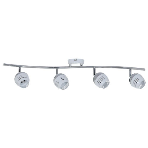 Plafonnier Chrome/Blanc Hypnos, Inclue 4xG9 28W , IP20, 230V AC, Classe I - Spot-Light