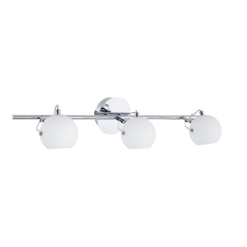 Plafonnier Chrome & Blanc Ida, 3x LED 3W, IP20, 230V, Classe I - Spot-Light