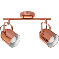 Plafonnier Cuivre Inga, 2x E27-Max.60W, IP20, 230V, Classe I - Britop