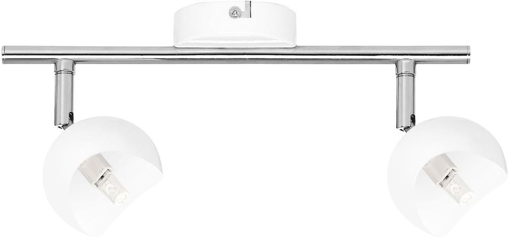 Plafonnier Blanc & Chrome Kita, 2x G9-28W, IP20, 230V, Classe I