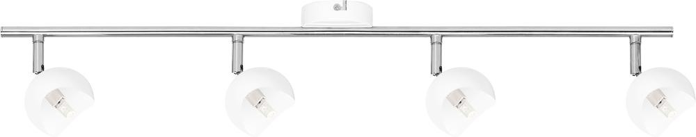 Plafonnier Blanc & Chrome Kita, 4x G9-28W, IP20, 230V, Classe I