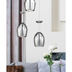 Plafonnier Chrome Merlot, 6x LED 5W, IP20, 230V, Classe I - Spot-Light