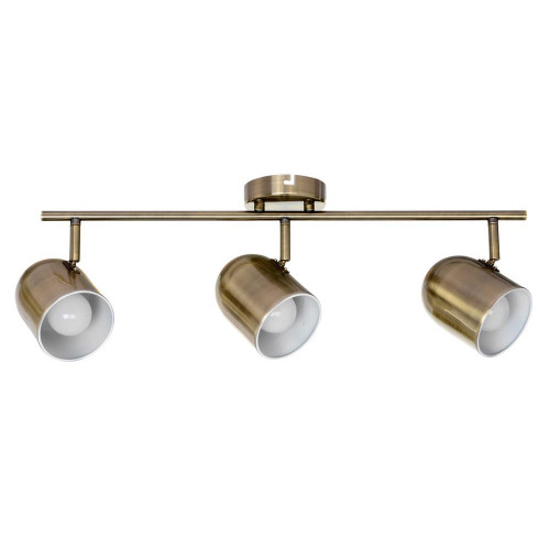 Plafonnier Laiton Olivia, 3xE27 Max 60 W, IP20, 230V AC, Classe I - Spot-Light