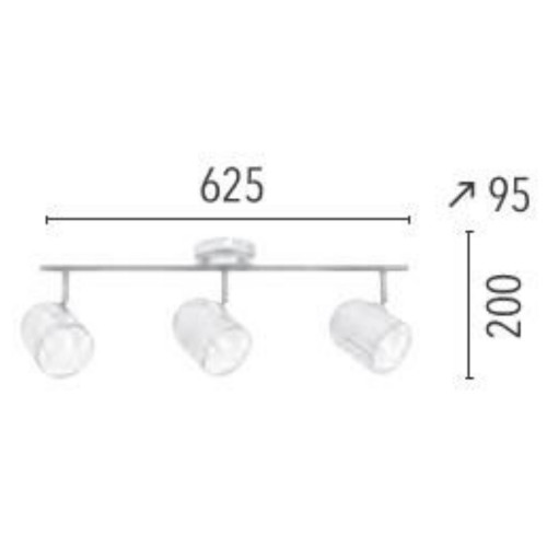 Plafonnier Laiton Olivia, 3xE27 Max 60 W, IP20, 230V AC, Classe I - Spot-Light