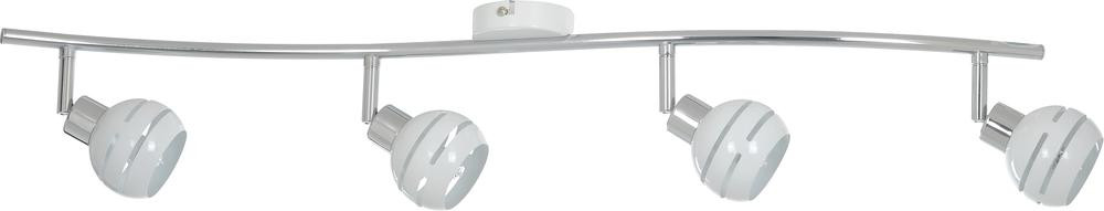 Plafonnier Blanc & Chrome Selma, 4x G9-28W, IP20, 230V, Classe I
