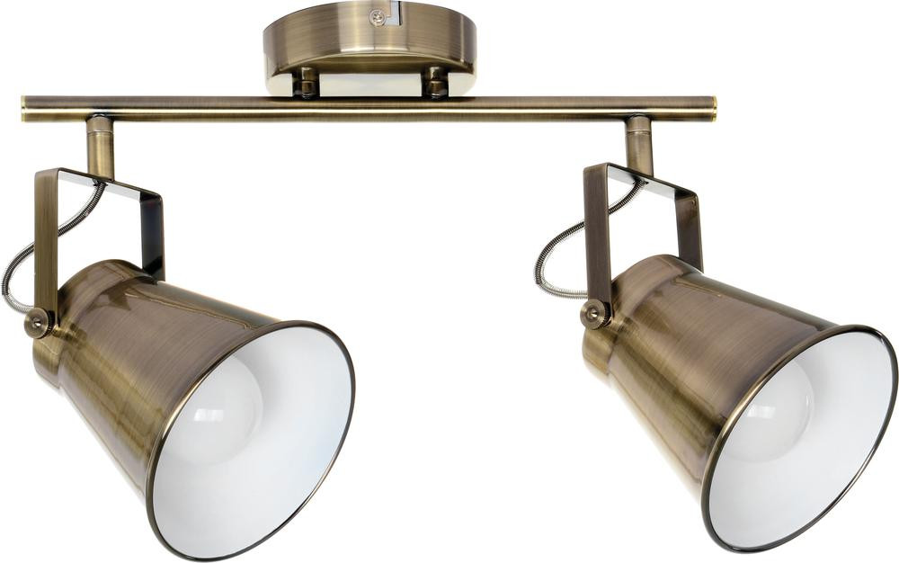 Plafonnier Laiton Tekla, 2x E27-Max.60W, IP20, 230V, Classe I