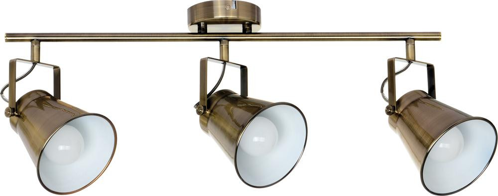 Plafonnier Laiton Tekla, 3x E27-Max.60W, IP20, 230V, Classe I