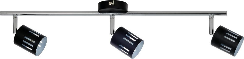 Plafonnier Noir & Chrome Ulrika, 3x G9-28W, IP20, 230V, Classe I