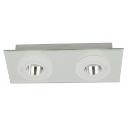 Plafonnier Chrome Vito, LED Inclue 2x 6W , IP20, 230V AC, Classe I - Spot-Light