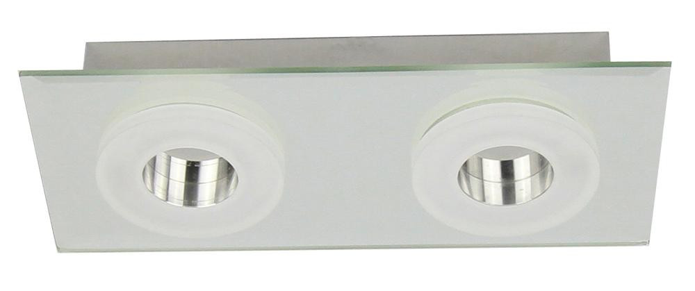 Plafonnier Chrome Vito, LED Inclue 2x 6W , IP20, 230V AC, Classe I