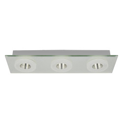 Plafonnier Chrome Vito, LED Inclue 3x 6W , IP20, 230V AC, Classe I - Spot-Light