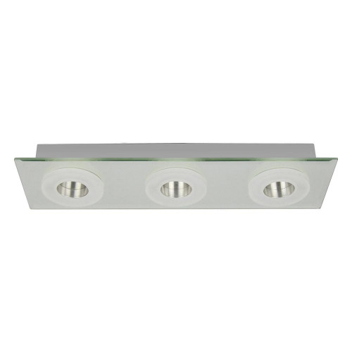 Plafonnier Chrome Vito, LED Inclue 3x 6W , IP20, 230V AC, Classe I - Spot-Light
