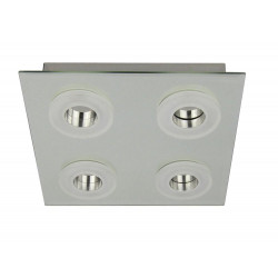 Plafonnier Chrome Vito, LED Inclue 4x 6W , IP20, 230V AC, Classe I - Spot-Light