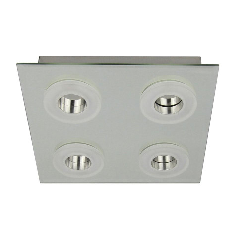 Plafonnier Chrome Vito, LED Inclue 4x 6W , IP20, 230V AC, Classe I - Spot-Light